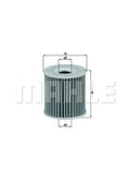 Mahle Oil Filter Smart Fortwo 0.8L CDI 2005-2009 0.8L TDI 2010 (Canada)