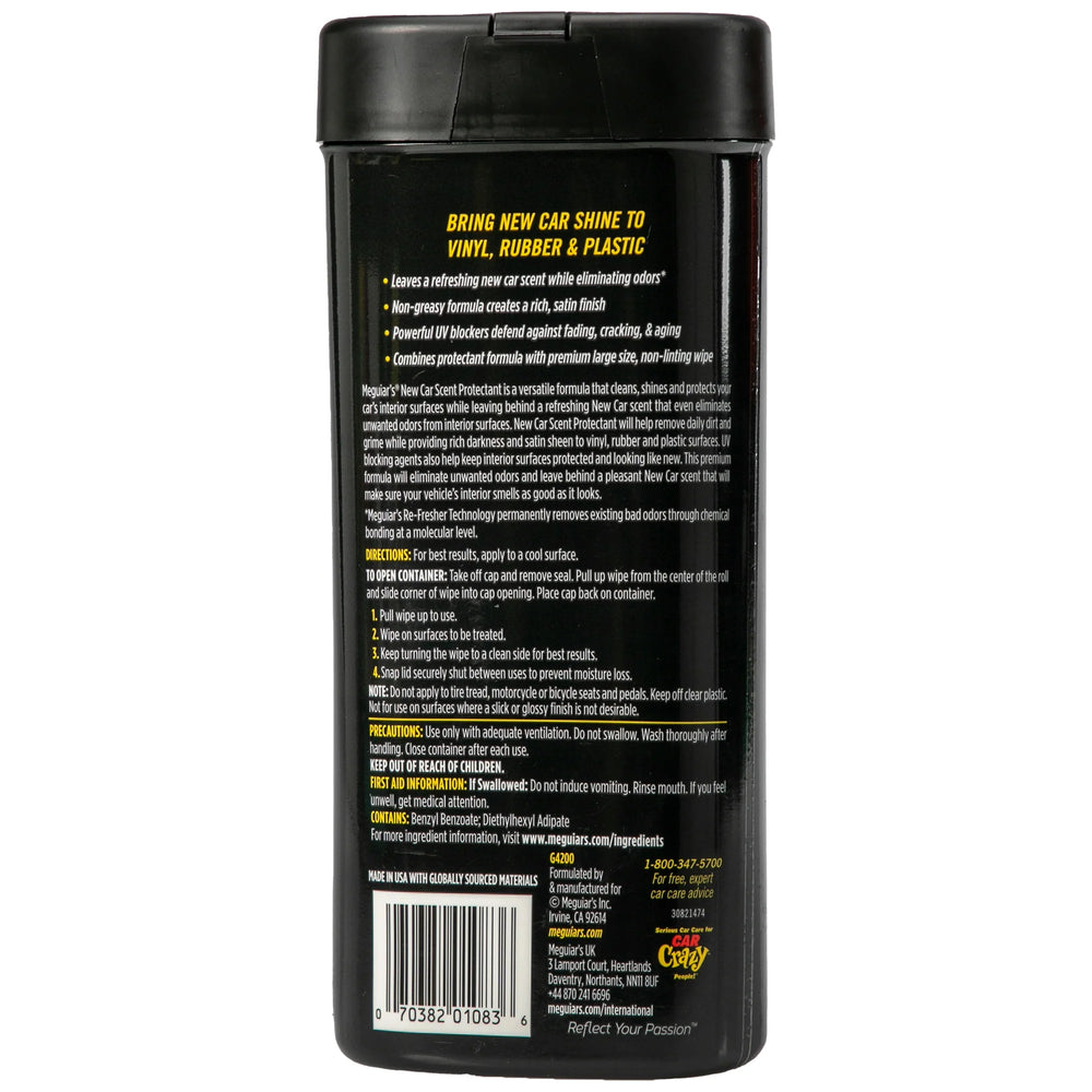 NEW CAR SCENT PROTECTANT WIPES
