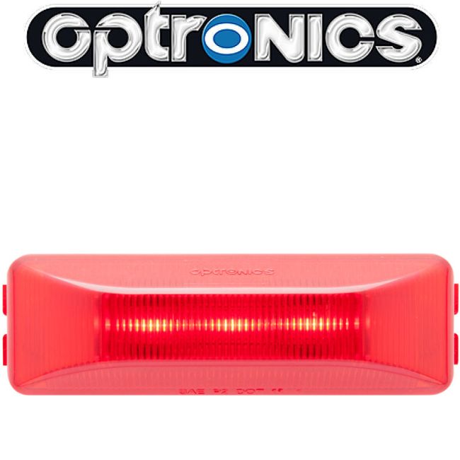 LED MARK LIGHT RECTANGLE;RED