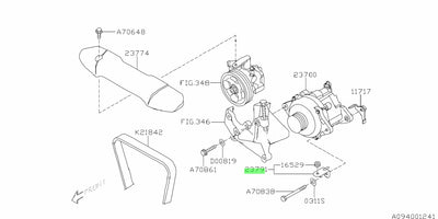 Subaru OEM Power Steering Belt Cover Bracket Subaru Models (inc. 2002-2014 WRX/STI)