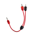 V6 SERIES 2CHANNEL RCA TO 3.5MM JACK 6 INCH