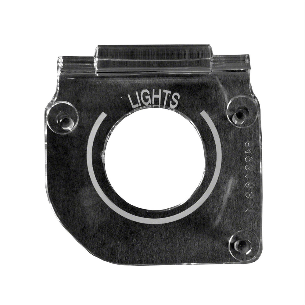HEAD LIGHT SWITCH LENS; CLEAR; 71-7