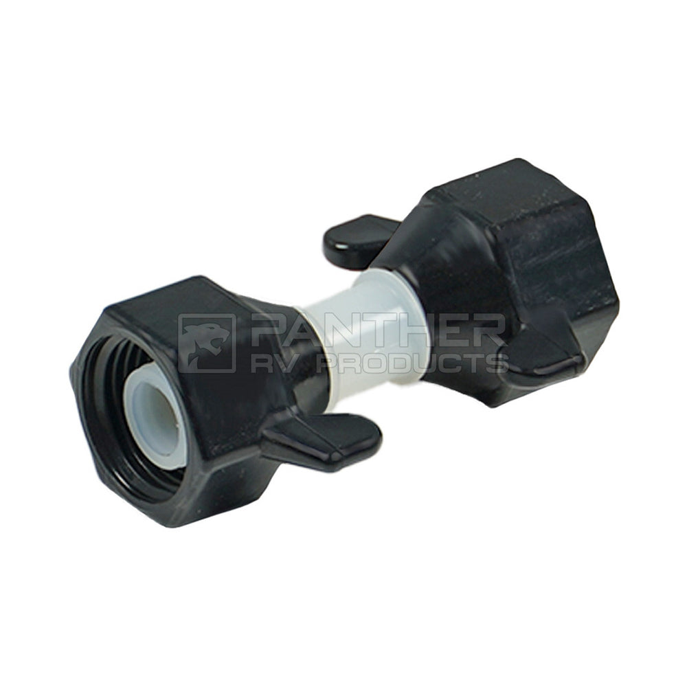 WINGNUT SWIVEL (PUMP/ACCUMULATOR FITTING) NYLON 3/4IN GHT (M) X 1/2IN (F)