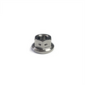 Ticon Industries Titanium Nut Flanged M12x1.5TP 17mm 6pt Head