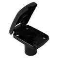 FLUSH MOUNT W/COVER BLK