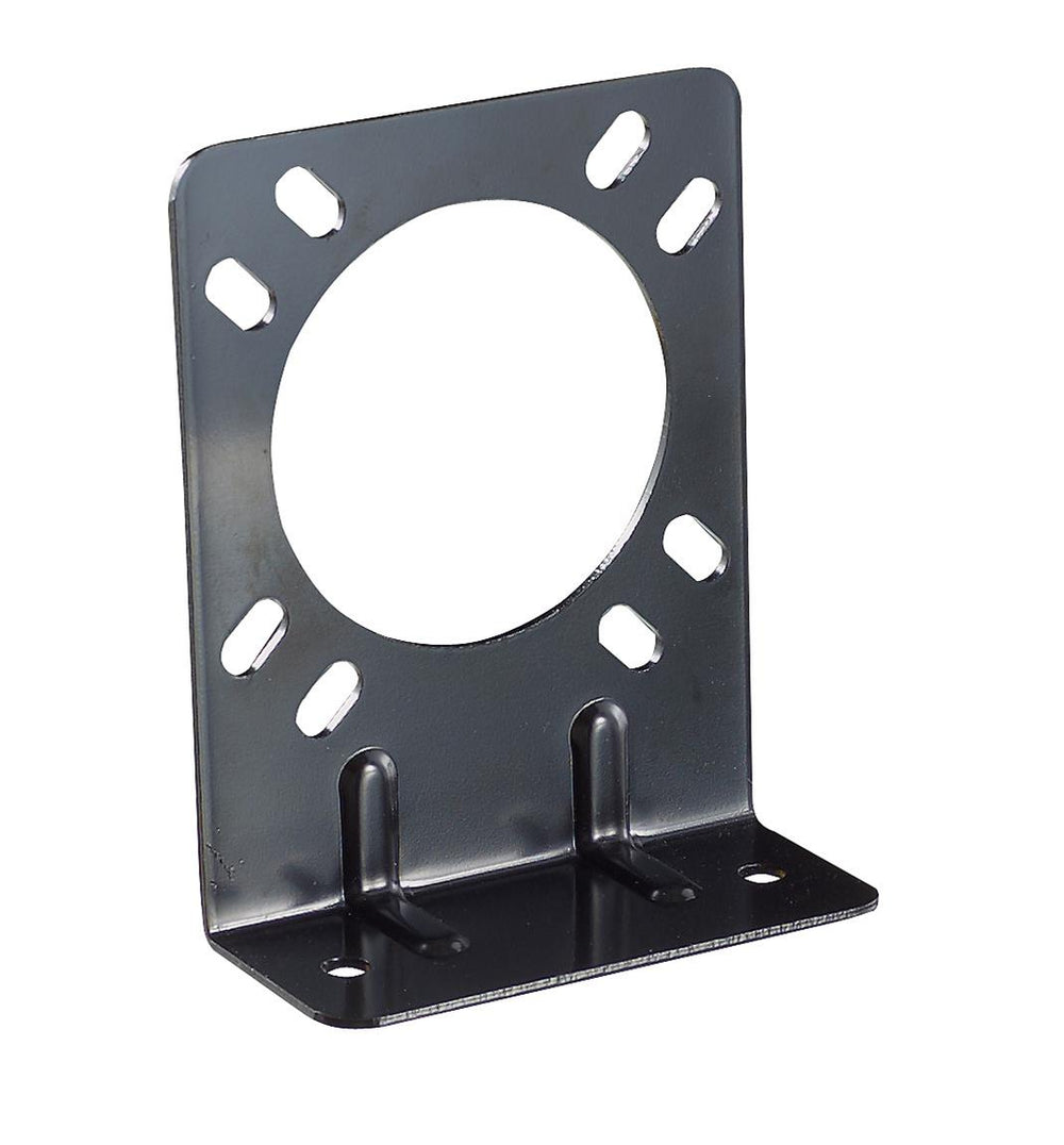 7WAY RV SOCKET MOUNTING BRACKET W/BLACK COATING