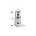 FORGED STEEL RACING LUG CHROME CLOSED END 12MM X 1.25
