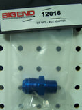 3/8IN NPT TO 10AN BLUE STRAIGHT ADAPTER