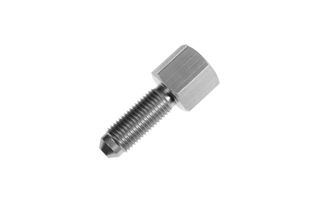 4AN MALE BULKHEAD TO 1/8 IN FPT(FOR FEMALE NATIONAL PIPE THREAD)CLEAR