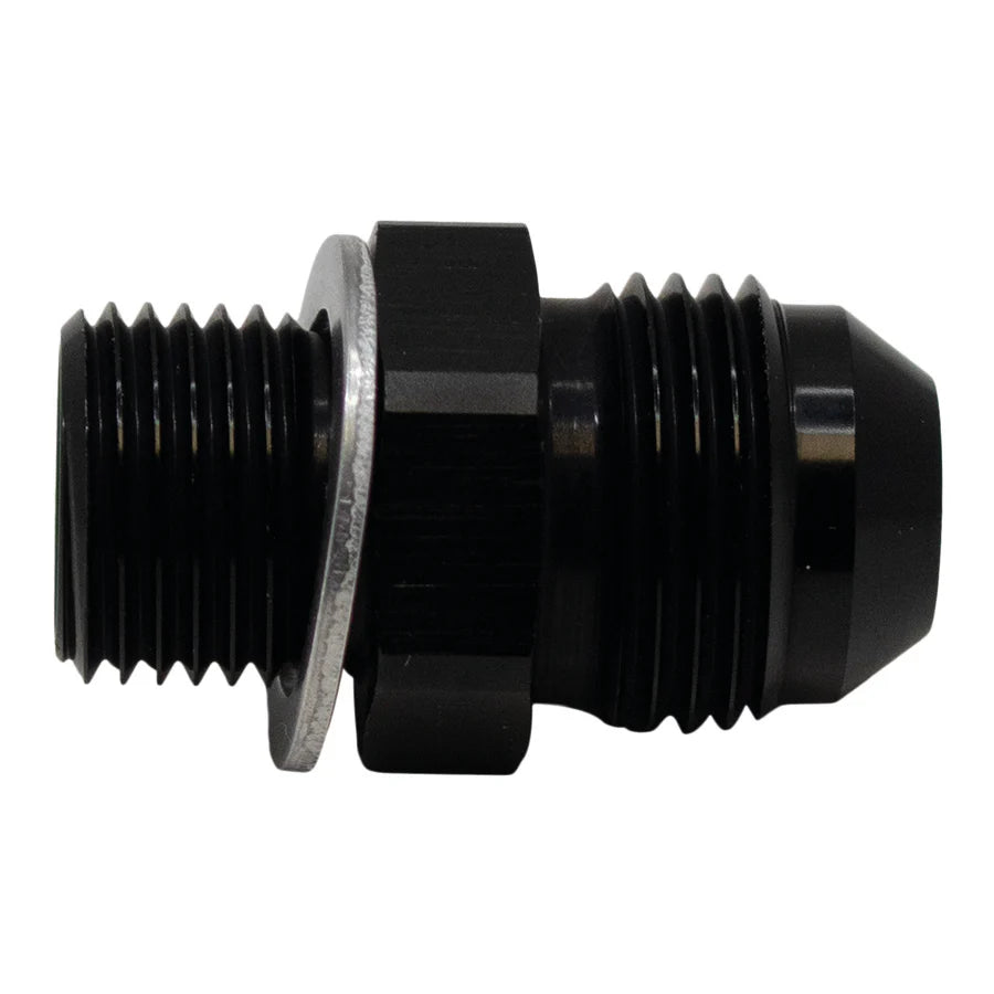 DeatschWerks 8AN Male Flare to M16 X 1.5 Male Metric Adapter (incl Crush Washer)
