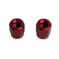 Russell Performance 2-Piece -8 AN Full Flow Swivel Hose End Sockets (Qty 2) - Polished and Red