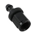 Fragola -4AN Push-Lite End Straight - Black