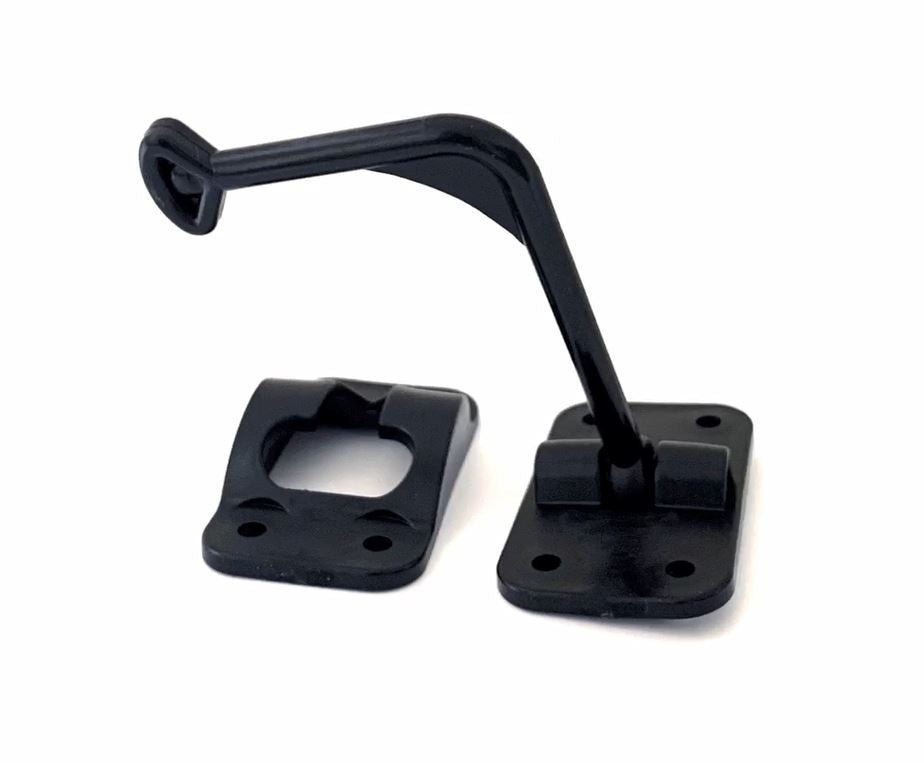 90 DEGREE TSTYLE DOOR HOLDER BLACK