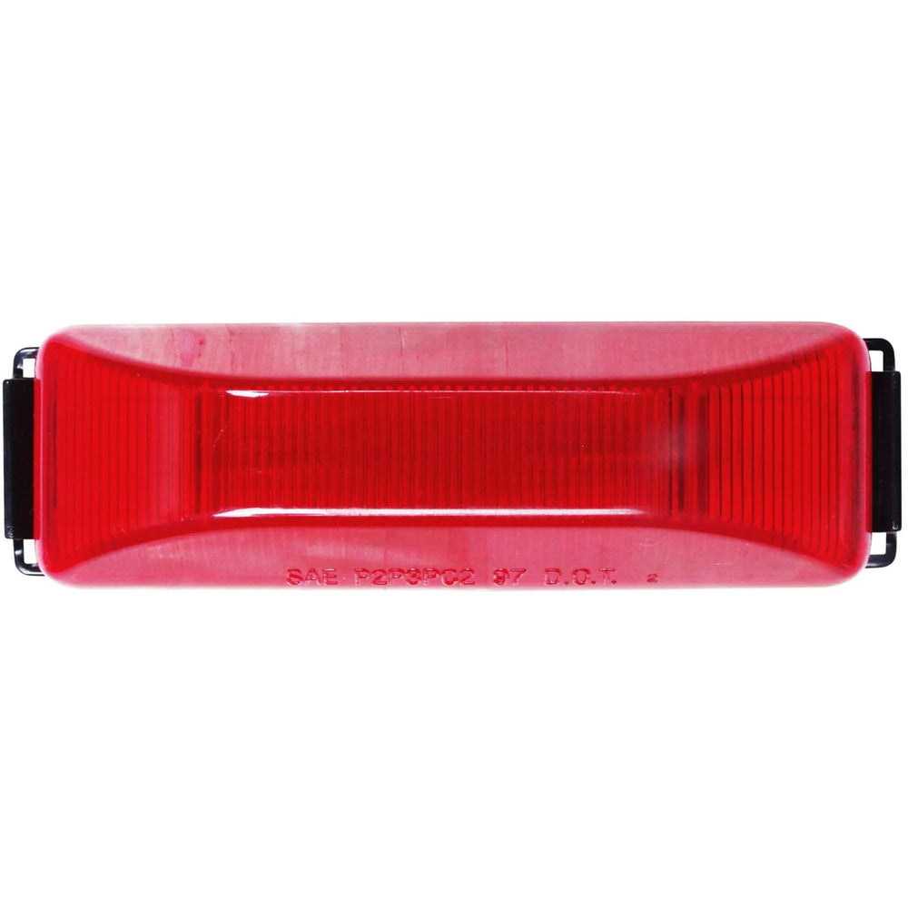 RED FTSEALED 2BULB CLEARANCE/MARKER LIGHT W/ 6FT LEAD BLACK ABS BRACKET