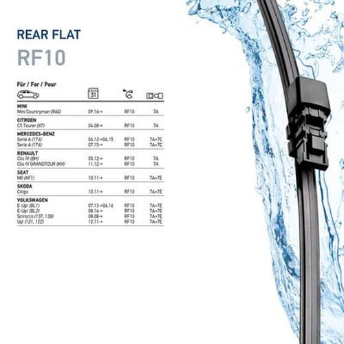 WIPER BLADE 10' REAR FLAT SINGLE