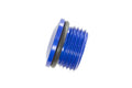 LOW PROFILE -06 ORB PORT PLUG - BLU