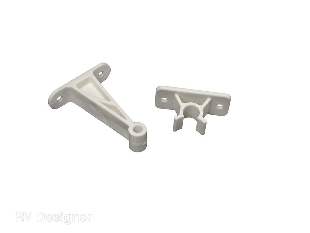 ENTRY DOOR HOLDER PLASTIC CLIP 3IN WHITE