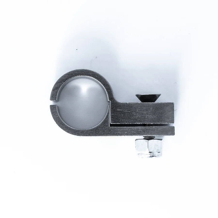 DeatschWerks Billet P-Clamp Titanium Finish for -10 PTFE and -8 CPE Hose 15.9mm Clamp ID