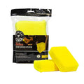 Chemical Guys Workhorse Microfiber Applicator - 5in x 3in x 1.5in - Yellow - 2 Pack - Case of 24