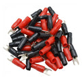 SPADE CONNECTORS 8GA #10 5PR RED/BLACK