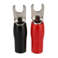 SPADE CONNECTORS 8GA #10 5PR RED/BLACK