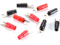 SPADE CONNECTORS 8GA #10 5PR RED/BLACK