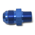 Russell Performance -8 AN to 1/4in NPT Straight Flare to Pipe (Blue)