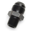 Russell Performance -8 AN to 3/8in NPT Straight Flare to Pipe (Black)