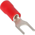RED VINYL SPADE TERMINAL 22-18 GAUGE #10 PACKAGE OF 100