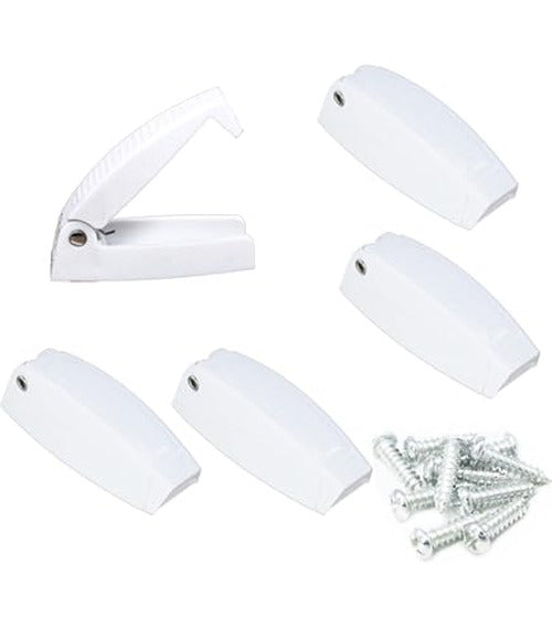 12IN SCREEN DOOR STOP/HANDLE WHITE