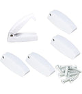 12IN SCREEN DOOR STOP/HANDLE WHITE