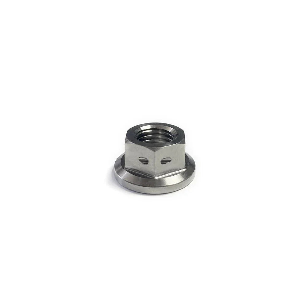 Ticon Industries Titanium Bolt Flanged M8x25x1.25TP 12mm 6pt Head Drilled