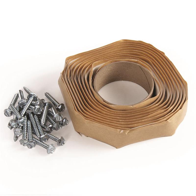UNIVERSAL VENT INSTALLATION KIT W/WHITE BUTYL TAPE 3/4 IN WIDE 8 FT LONG