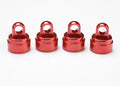 RED ALUMINUM SHOCK CAPS 4