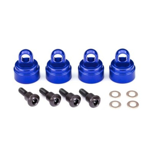 BLUE ALUMINUM SHOCK CAPS