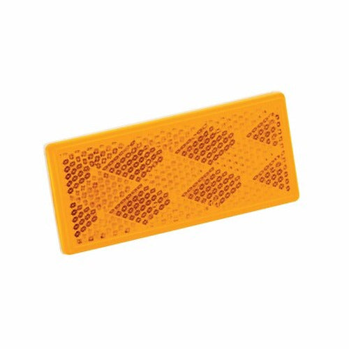 AMBER REFLECTOR W/ADHESIVE BACK (1/