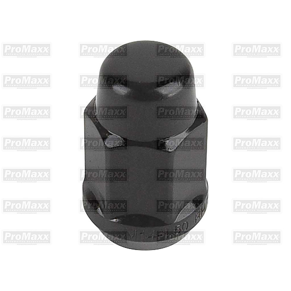 LUGNUT CLOSED END BLACK ACORN LONG 14X1.5 1.90 IN EACH (1)