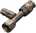 1/4in Alum Pipe Coupler Black