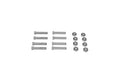 BAK System Folding Panels Mounting Repalcement Hardware - Qty 8 Nuts / 8 Screws