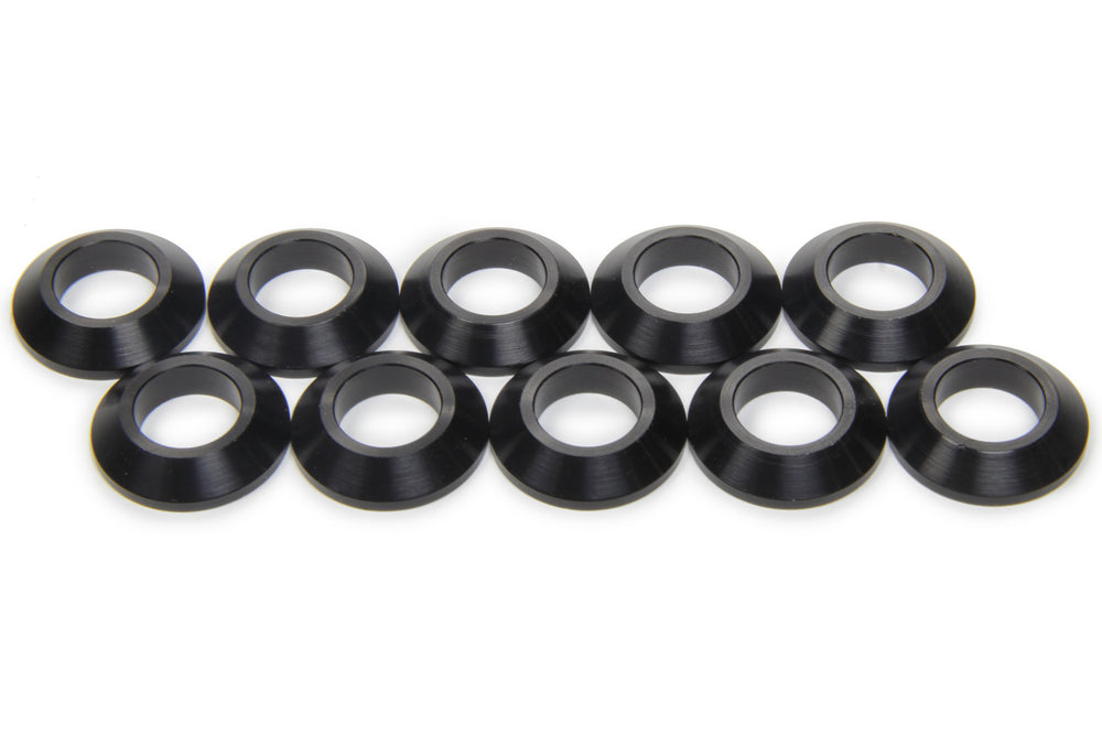 Tapered Spacers 1/2in ID 1/4in Thick Black 2pk