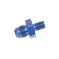 Russell Performance -6 AN Flare to 10mm x 1.5 Metric Thread Adapter (Blue)