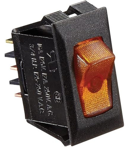 ILLUMINATED 120V ON/OFF SWITCH RED/BLACK