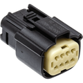 NAMZ 07-23 V-Twin VRSAW/CR/CX Models Molex MX-150 8-Position Female Connector - Blk (HD 72479-07BK)