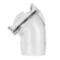 SEWER FITTING CDO 2 CLEAR 45 DEGREE HOSE ADAPTER