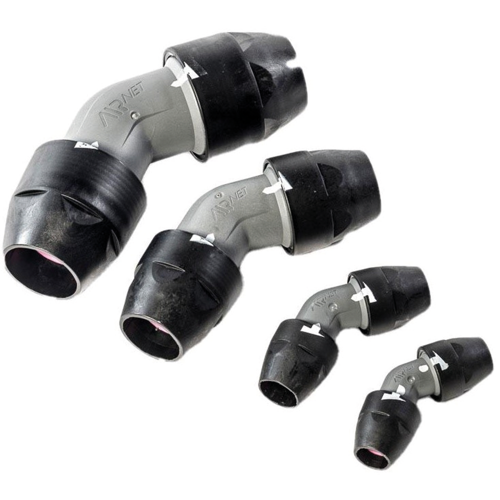 BLACK 45DG-16 TO 1" NPT ADPT
