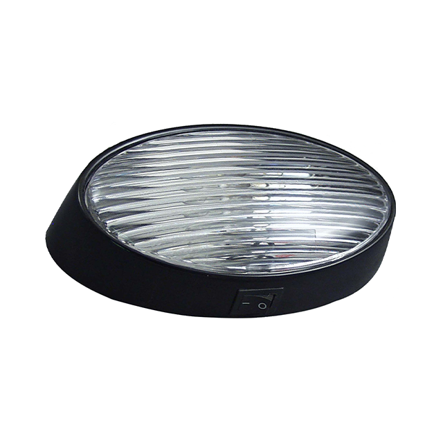 LT 12V BLK OVALCLEAR W/SWITCH