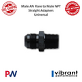 Vibrant Performance - 10177 - Straight Adapter Fitting; Size: -8AN x 3/4 in. NPT