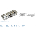 CHROME BRASS BARREL BOLT 2-7/8
