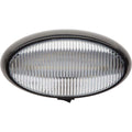 LED PORCH OVAL BLACK BASE CLEAR