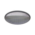 LED PORCH OVAL BLACK BASE CLEAR